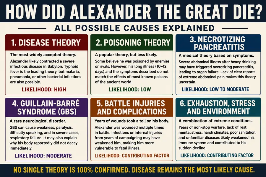 Most Likely Explanation For Alexander's Death