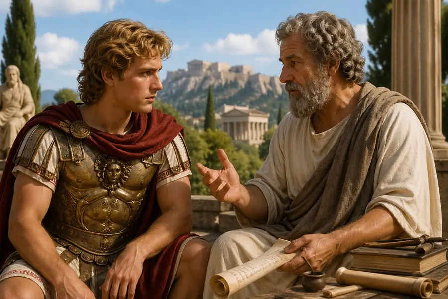 Alexander with Aristotle