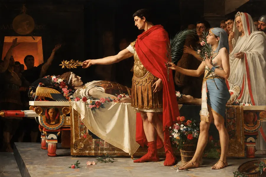 Augustus Visits Alexander's Tomb