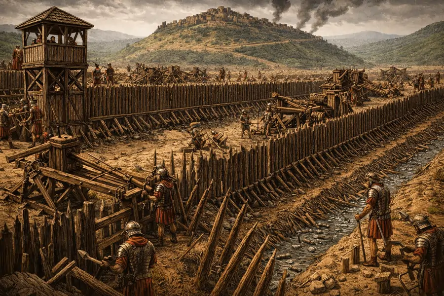 Fortifications in the Battle of Alesia