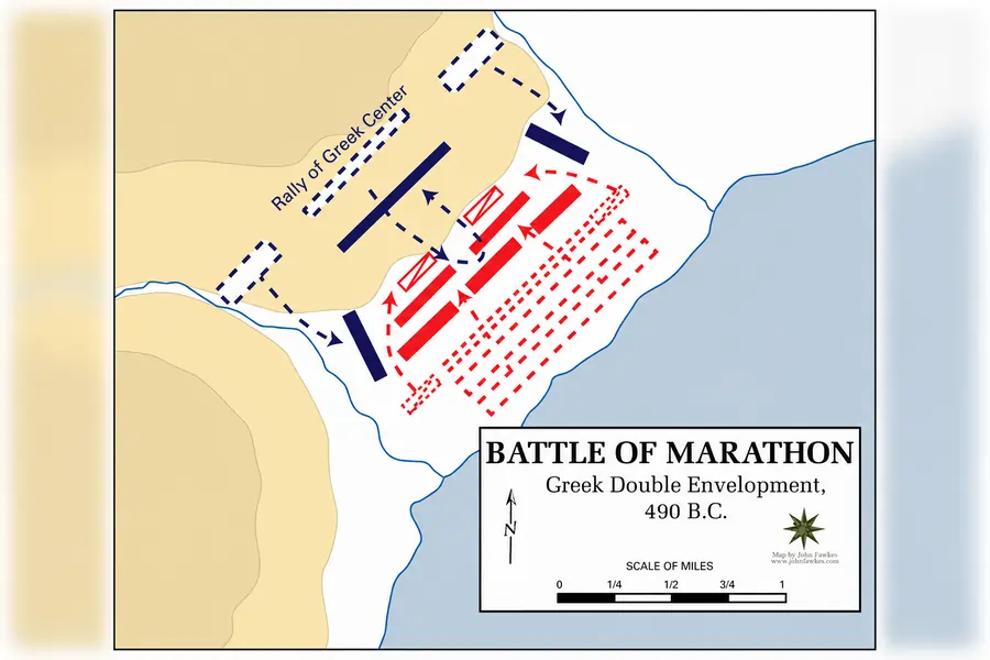 Map of the Battle of Marathon