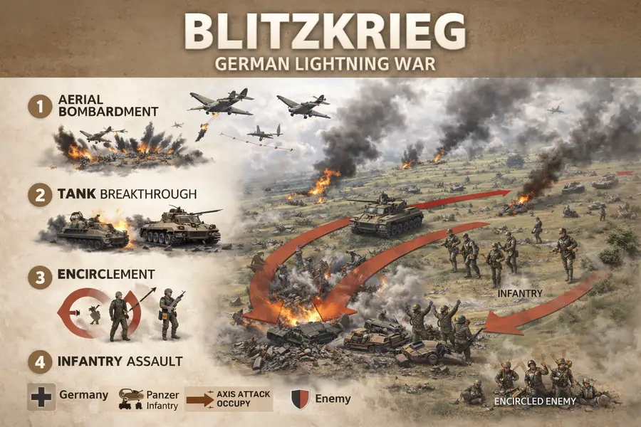 German blitzkrieg in WW2