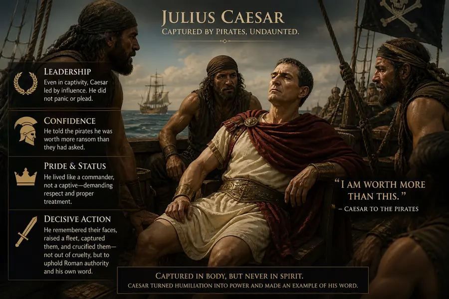 Caesar handling the Pirates