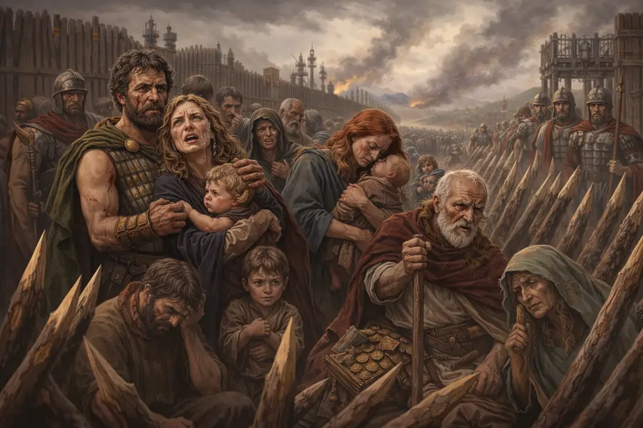 Civilians during the Siege of Alesia