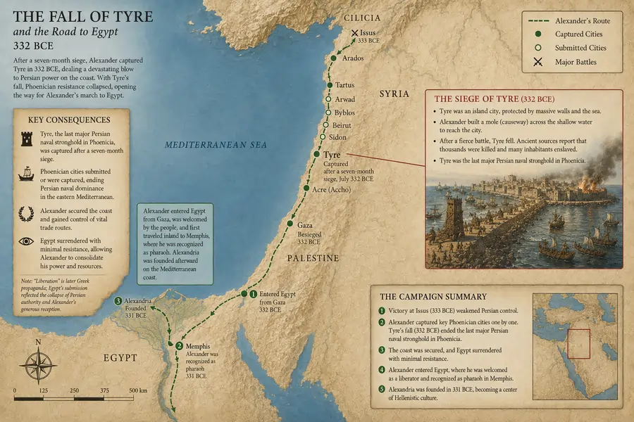 Consequences of the Fall of Tyre