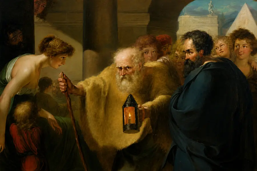 Diogenes Searching for an Honest Man