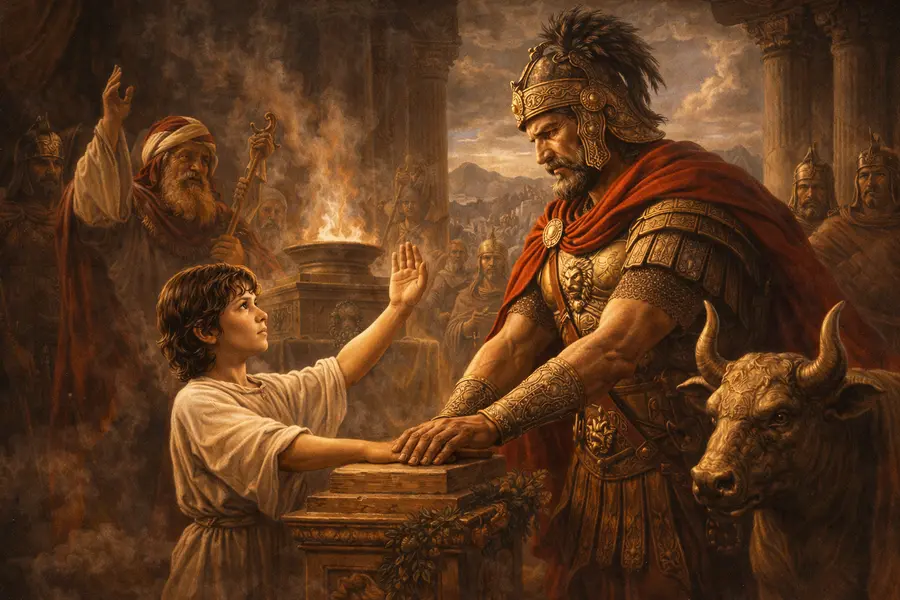 Hannibal swearing revenge against Romans