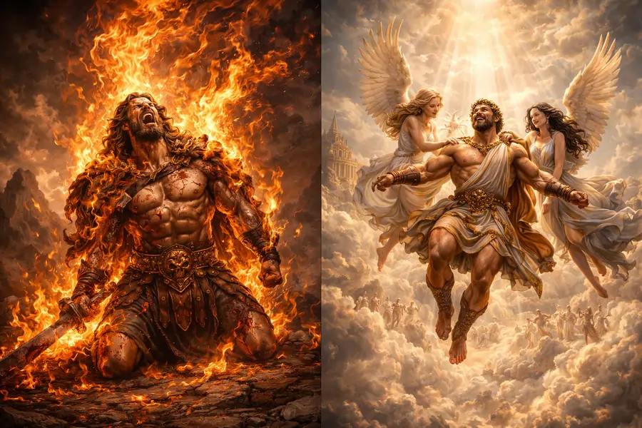 Death and apotheosis of Hercules