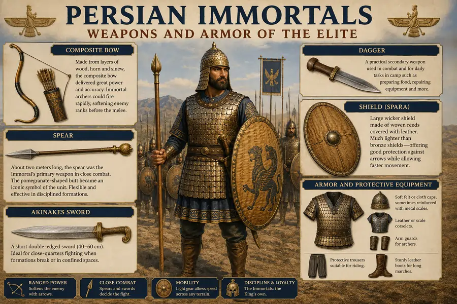 Weapons and Armor of the Persian Immortals