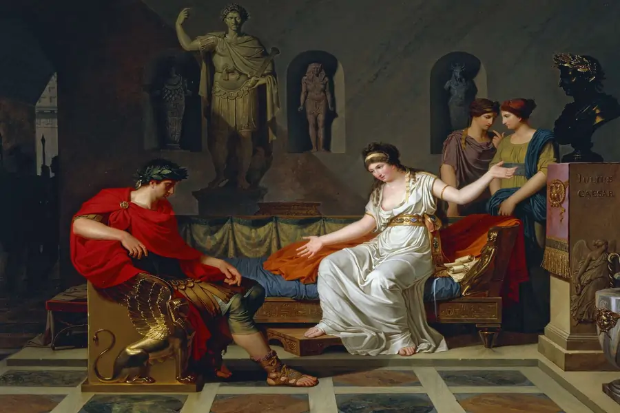 Julius Caesar and Cleopatra