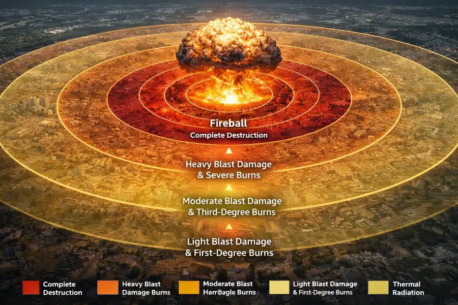 Nuclear Blast Radius