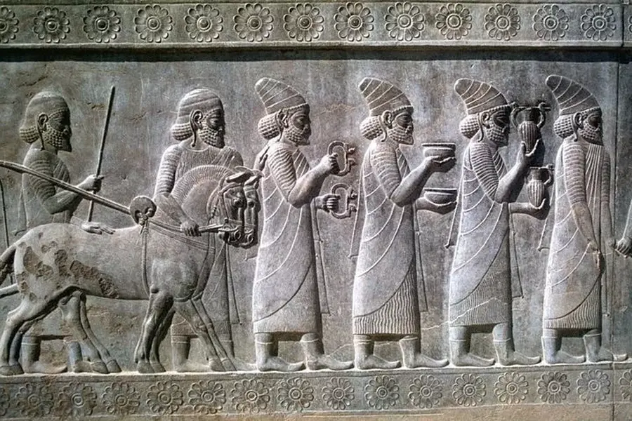 Persian Satraps bringing tribute to Darius