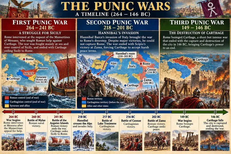 Punic Wars Timeline