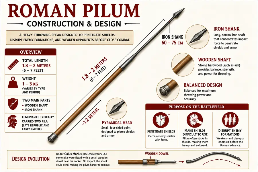 Design and Construction of the Roman Pilum