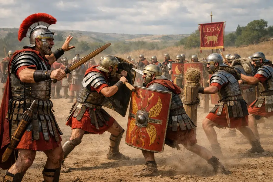 Roman army training
