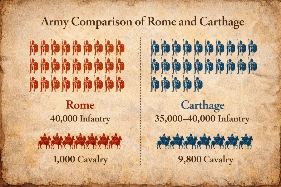 Siege of Rome: Roman Army vs Carthaginian Army Comparison