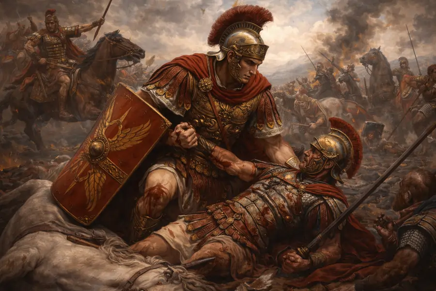 Scipio Rescuing His Father at the Battle of Ticinus