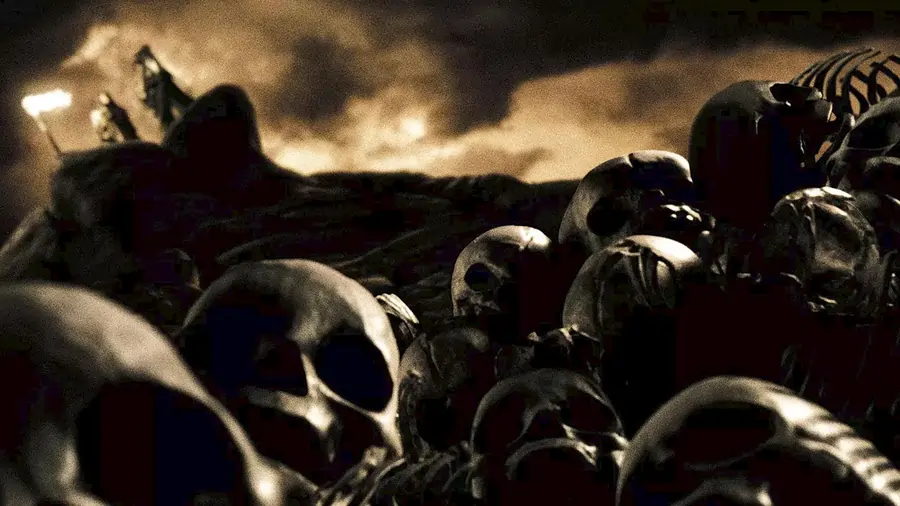 Spartans inspecting child at birth