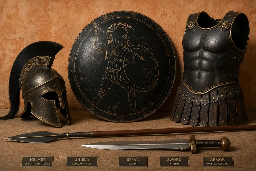 The Spartan Panoply: Armor and Weapons